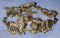 Zebras: Art Deco Zebras Bracelet 18k